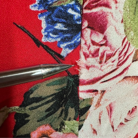 AFRM Micah Corset Tiered Maxi Floral Dress Slit Flutter Sleeves Size Small Read - Picture 5 of 14